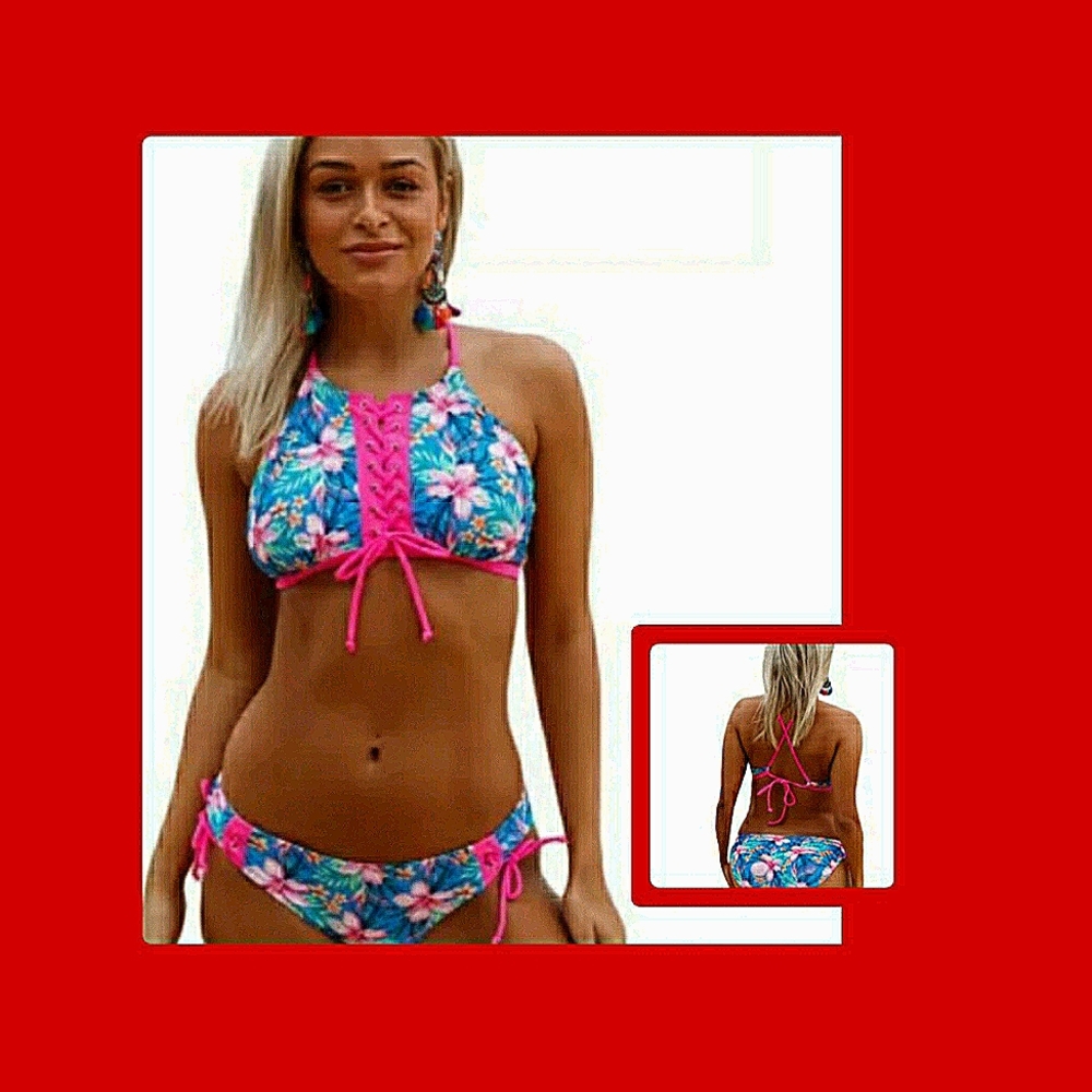 *Plus Size* Flowered Bikini 👙 🏊‍♀️ 🚣‍♀️ bathingsuits/swimsuits